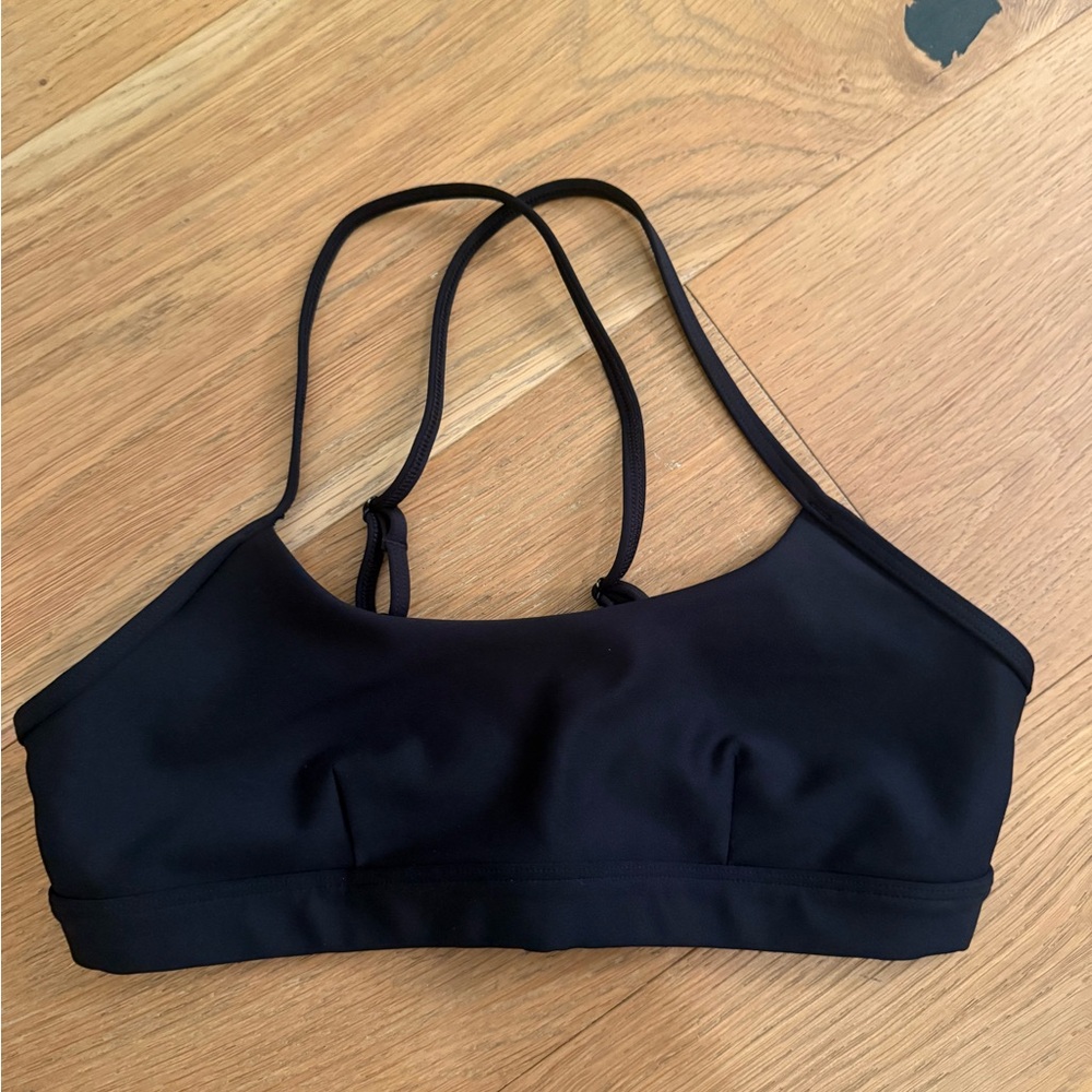 ALO Yoga Black Double Strap Sports Bra